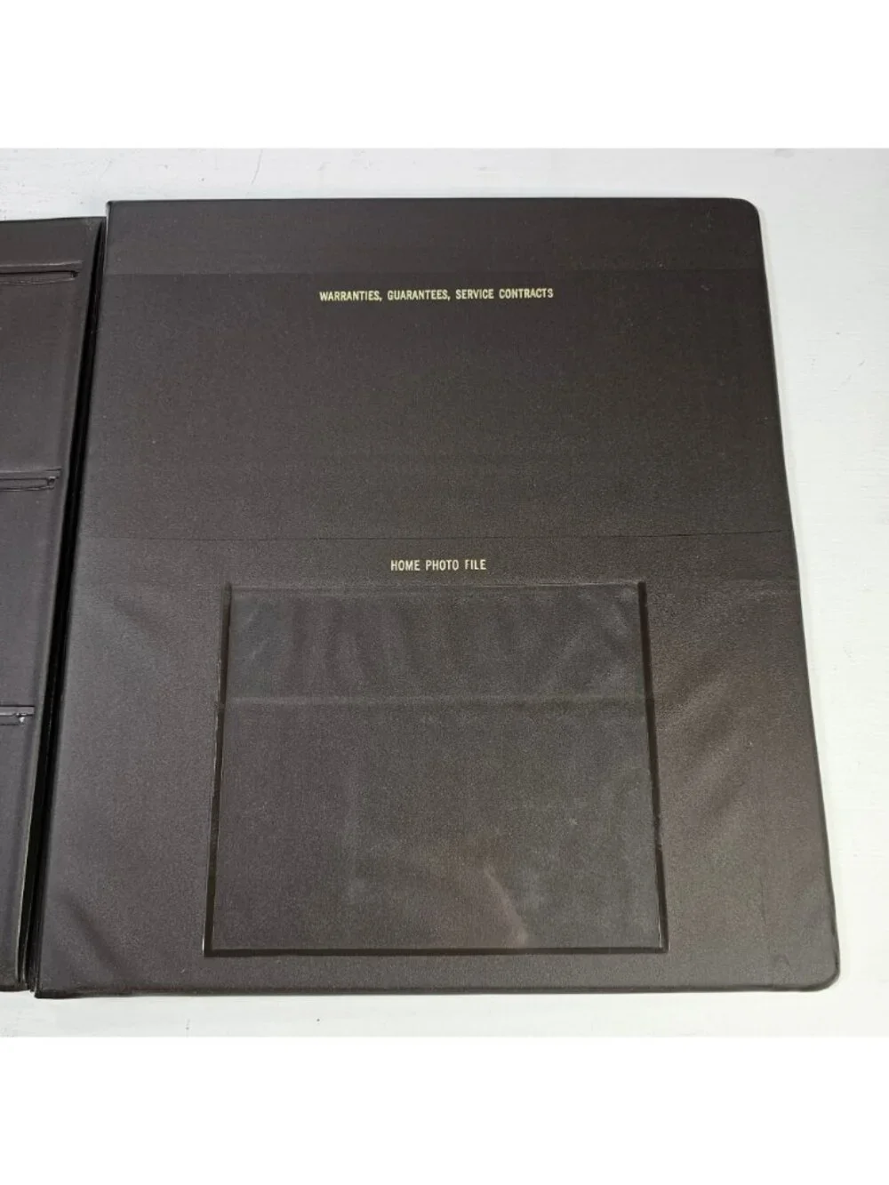 Vintage Home Diary Brown Faux Leather Document Binder with Log Book 11x12